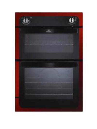 New World Nw901Do 90Cm Built-In Electric Double Oven - Red Metallic
